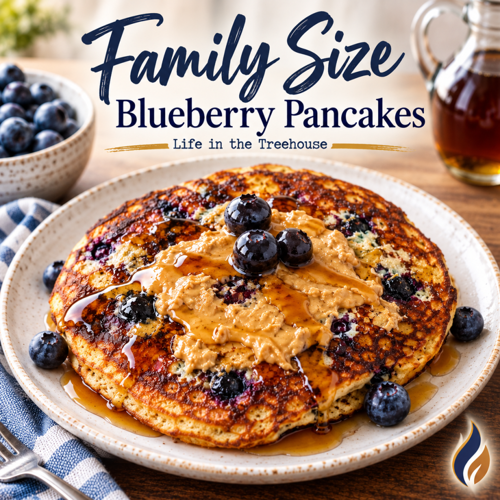 Family-Size Blueberry Pancakes